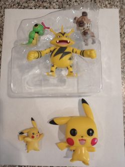 Pokemon vinyl action figures lot Pikachu Electrabuzz cowpie jazwares Funko pop