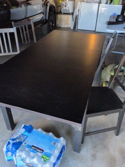 dining table and chairs