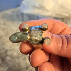 Real Silver Ring With Gemstones