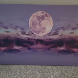 Purple Moon Picture  3ftx2ft