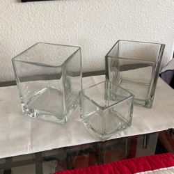 Glass Candle Holders 
