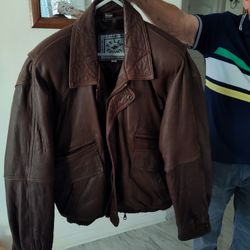 Bomber Style All Leather Jacket 