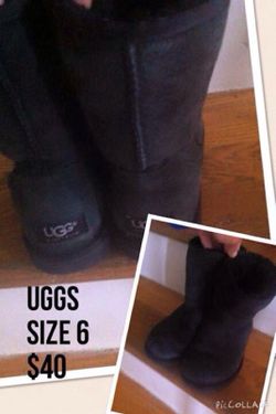 Uggs black size 6