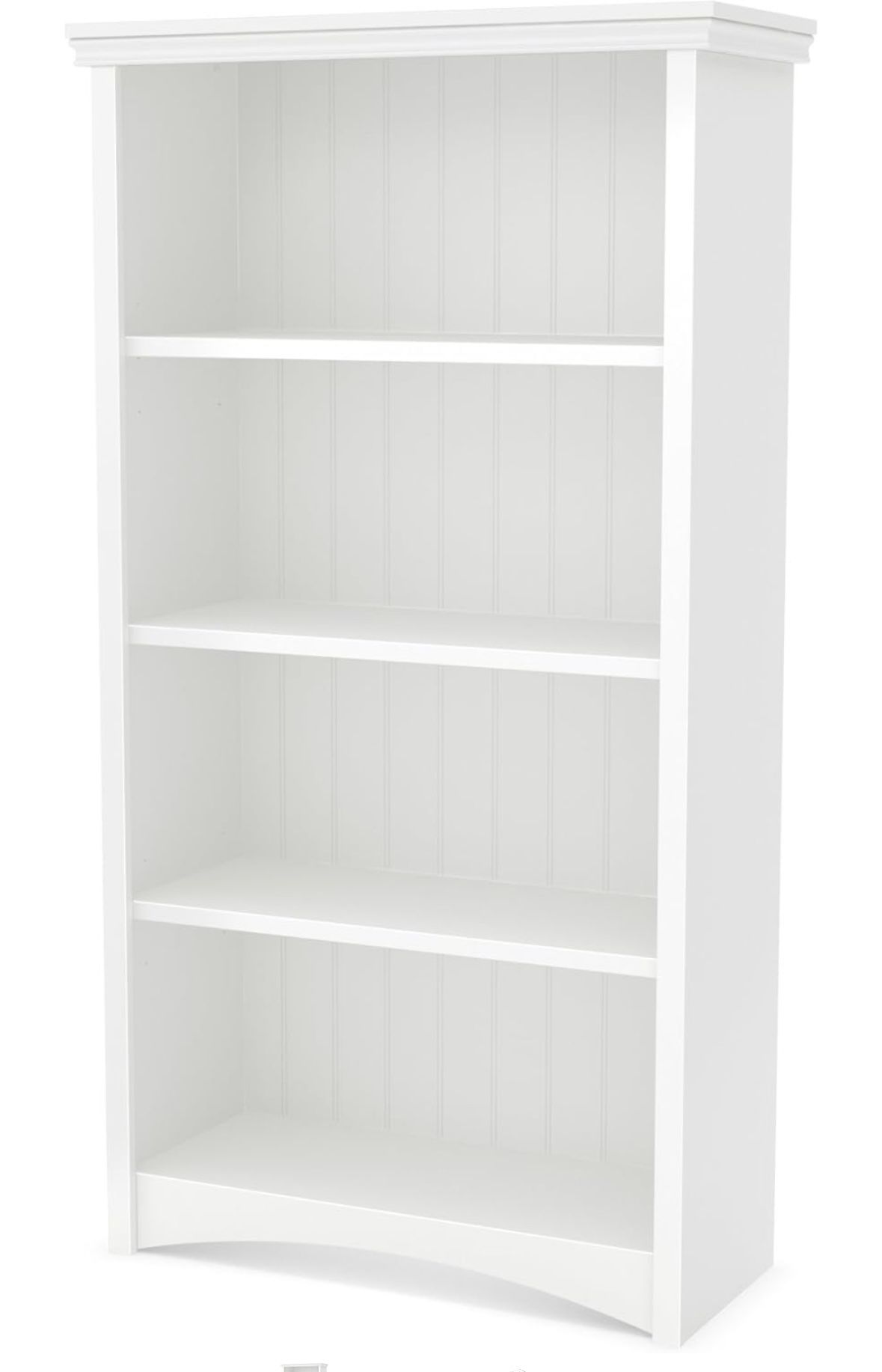 4-Shelf Bookcase Bookshelf Pure White