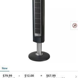 NEW Portable Electric Remote-Controlled Tower Fan