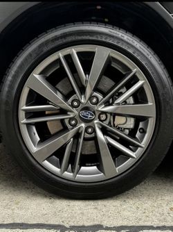 SUBARU 2023 WRX FACTORY 17x8 OEM WHEELS WITH TIRES EXCELLENT CONDITION---QTY (4)