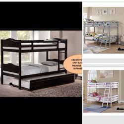 $250 twin bunk bed not including mattress and trundle