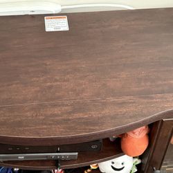 Large Tv Stand With Shelf’s And Two Drawers