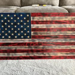 Handmade Wooden Flag