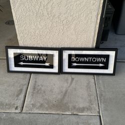 Wall Decor Subway Downtown Signs Hobby Lobby