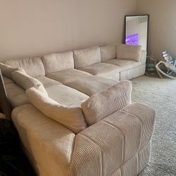 White Couch/Sectional - BIG