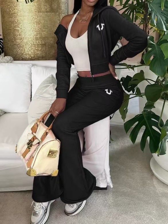 Black True Religion Pant Set