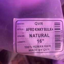 100% Natural Hair (3 Packages)