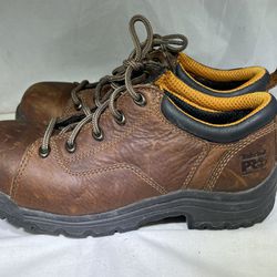 PreOwned Timberland PRO Titan Oxford Women’s 8.5M Brown Safety Toe