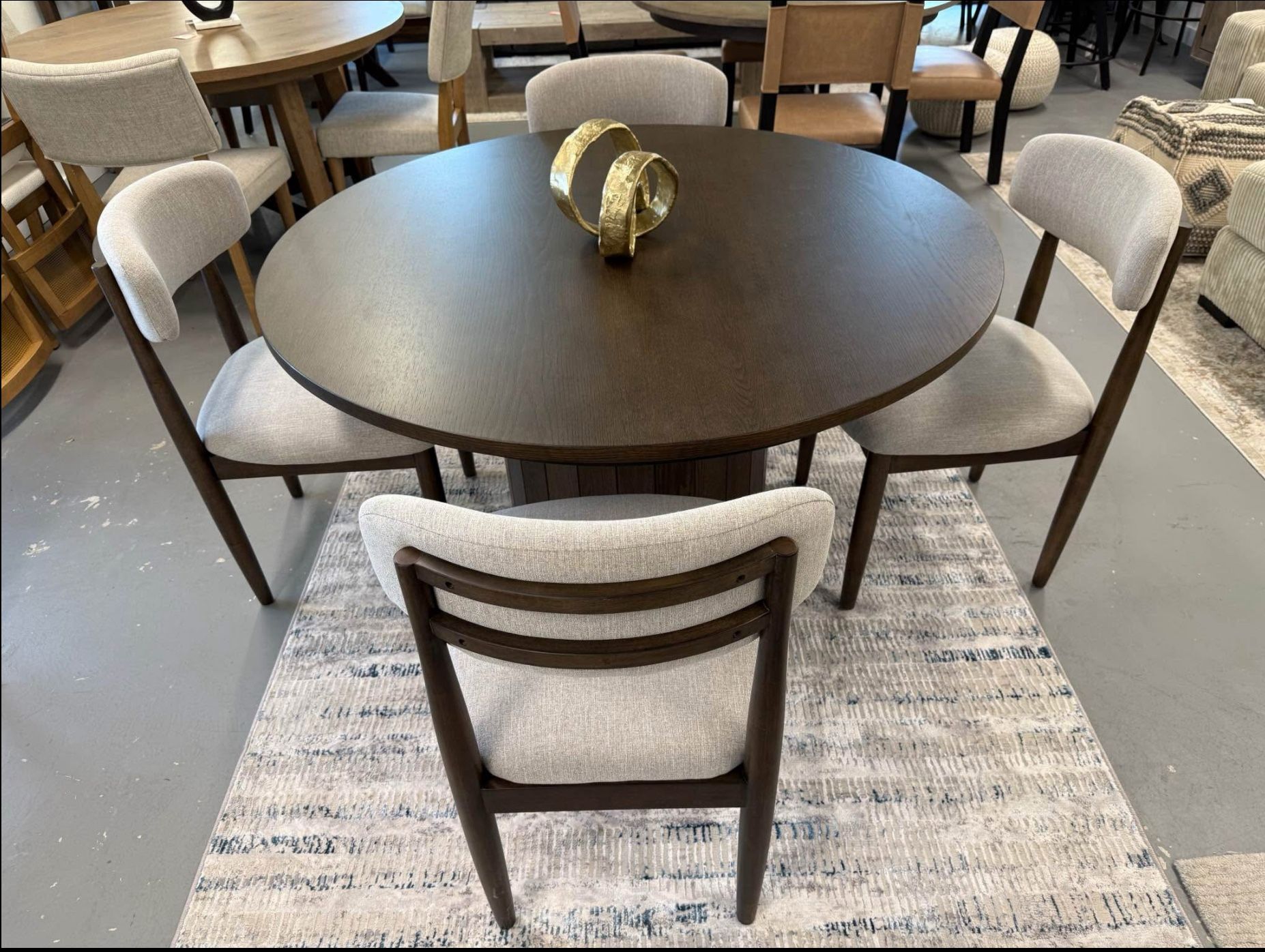 Small Round Table 4 Seater Dining Set