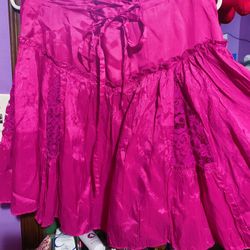 Cute Hot Pink Besty Johnson Skirt 