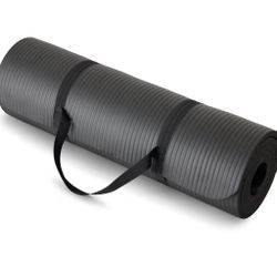Extra Thick Exercise Yoga Mat with Carrying Strap