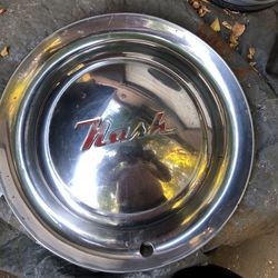 Vintage Nash Hubcap 15 Inch Stainless Good Condition 