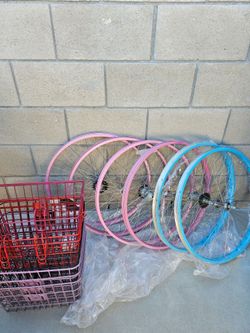 NEW BEACH CRUISER WHEELS AND BASKETS