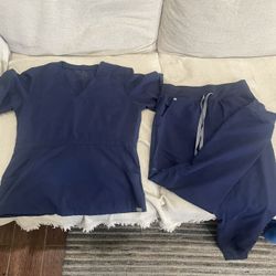 Navy Blue Figs scrubs Set