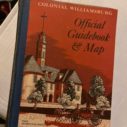 Colonial Williamsburg, official guidebook, and map