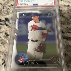 2016 Bowman 1st Draft Chrome #BDC32 Nolan Jones PSA 9 Mint 