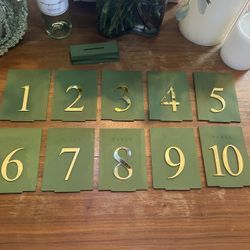 Table Numbers