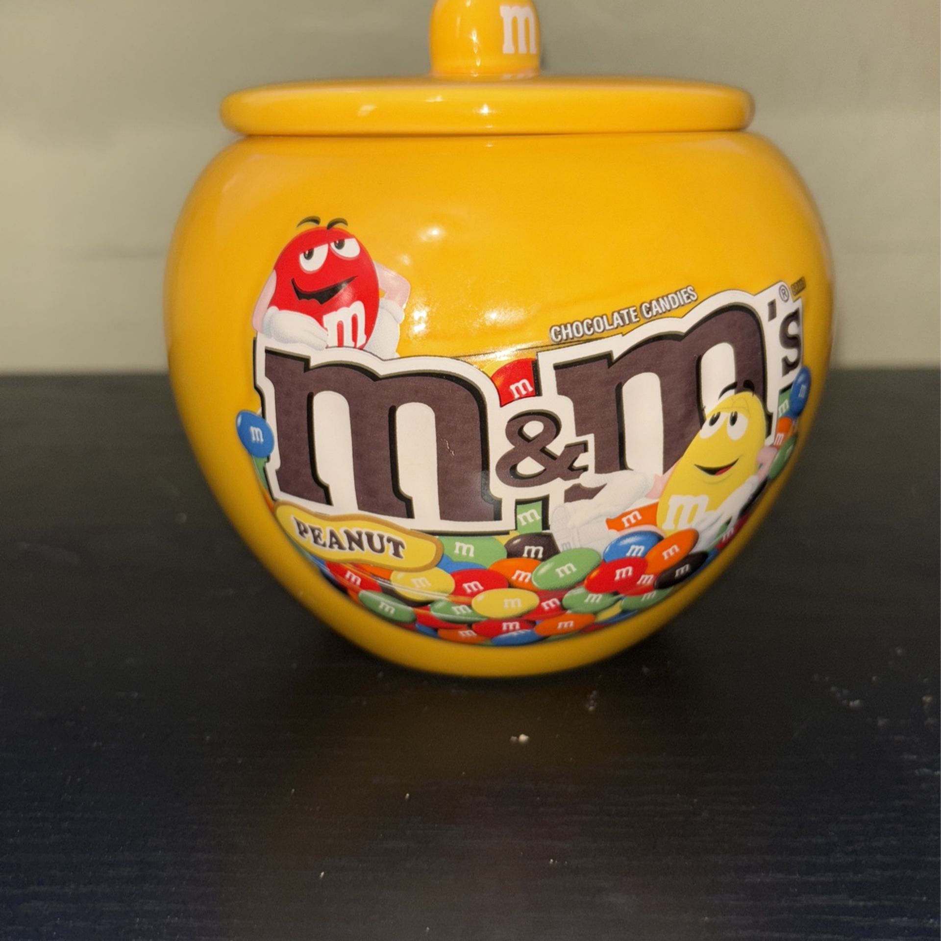 M&M World Yellow Peanut M&M Jar 2014