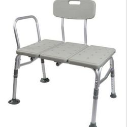 Transfer Bench w/Back Aluminum Frame 400lb