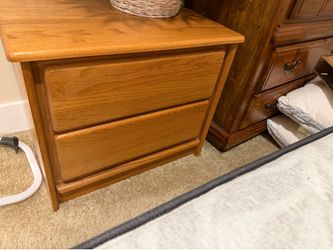 Side table large 2 drawers
