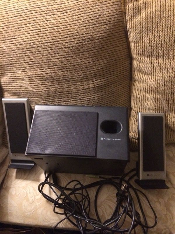 Altec lansing speakers and subwoofer