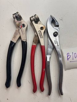 3pc Specialty Pliers Lot Tubing Benders Wilde VP4507 Slip Joint USA