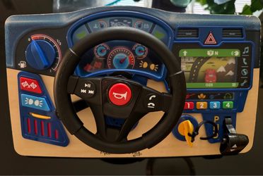 Melissa & Doug Kids Toy Steering Wheel Dashboard