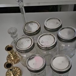 Jars with lids 