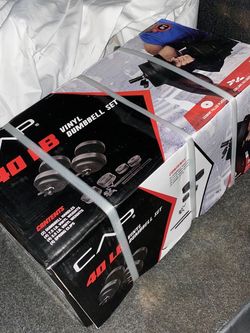 20 lbs dumbbells (2) = 40 lbs total