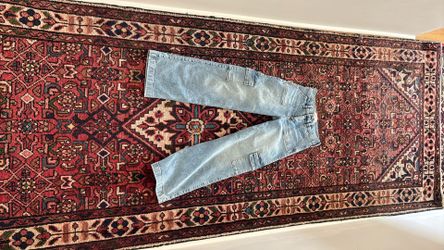 abercrombie kids wide leg cargo jean size 9/10 