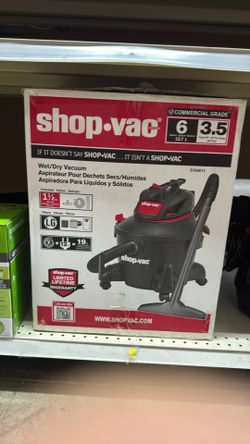 Shop-Vac 6 Gallon Wet/Dry Vacuum | 3.5 Peak HP | Commercial Grade Wet Dry Vac $30