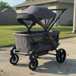 Evenflo Omni Crew 3-In-1 Stroller Wagon, Oyster Gray