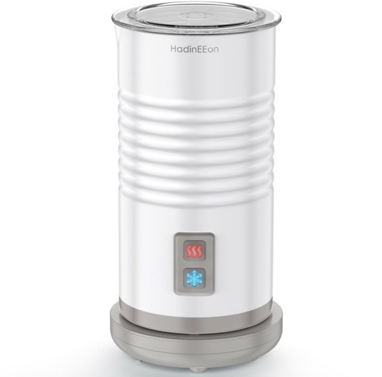 Electric Milk Frother Hot Cold Milk Steamer , Soft Foam Maker Warner With 2 Whisks , Automatic And Silent Easy To Use