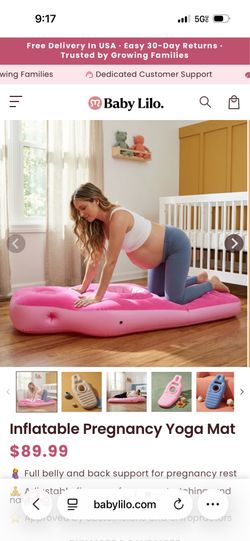 Pregnancy blow up pillow