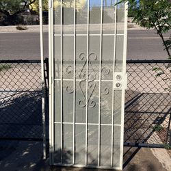 32x80 steel security door with screen 