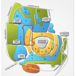 Dodger Stadium Parking Lots Map - A90fc1d94e9d4ce1b072378b38b7885e
