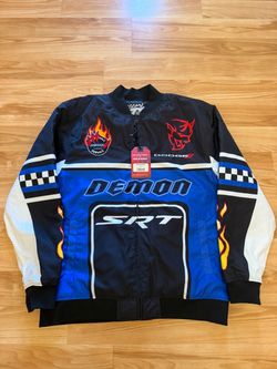 NWT Reason x Dodge SRT Demon "Made For Speed" Racing Bomber Jacket XL