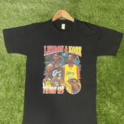 LeBron & Kobe Graphic Tee Size Small