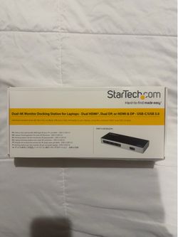 Startech .com Dual 4k monitor docking station