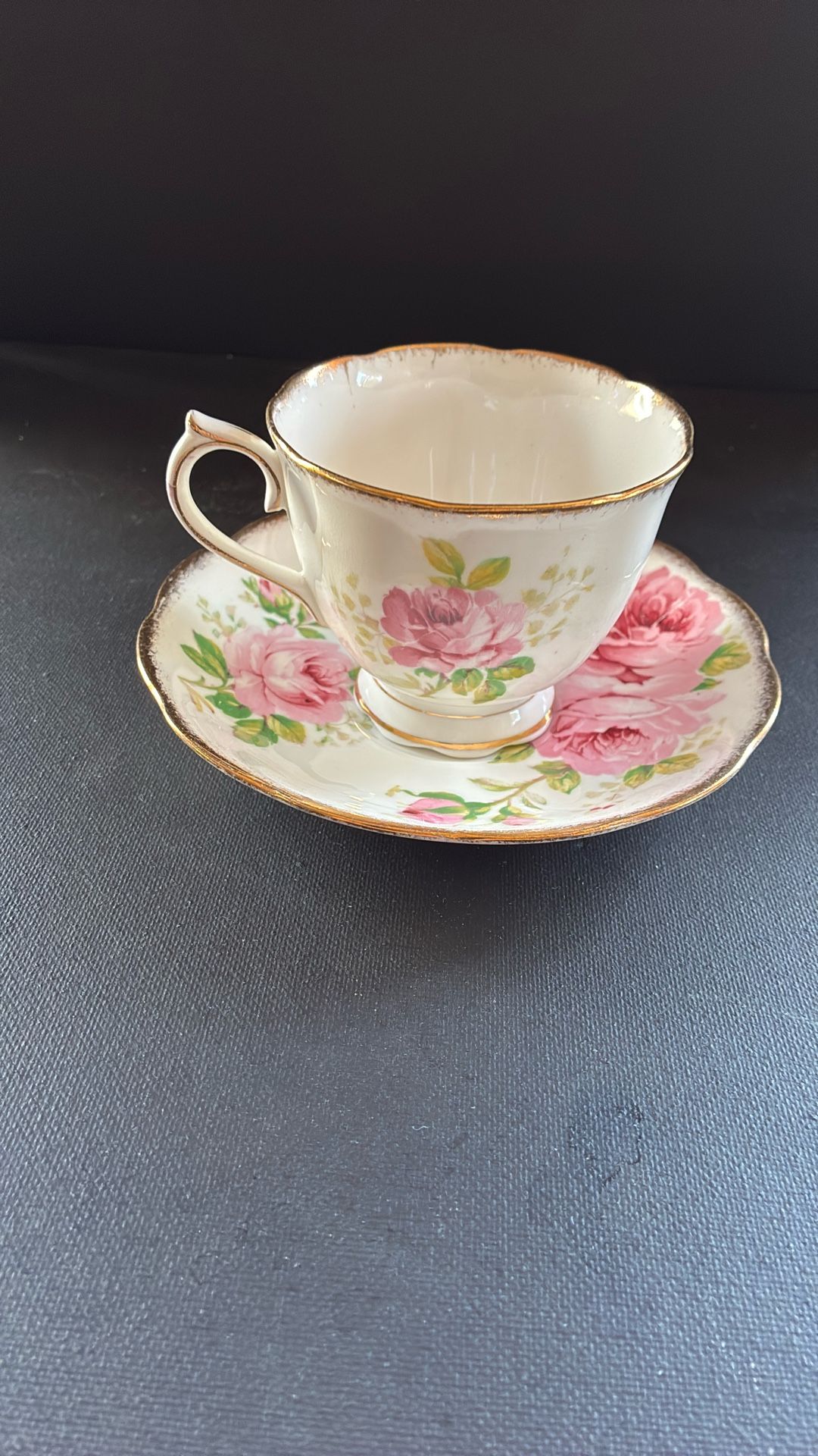 American Beauty Royal Albert Crown China England Cup And Saucer