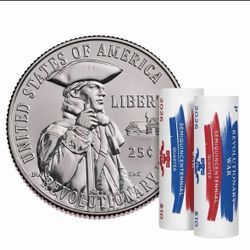 2026 P&D Semiquincentennial Quarters Rolls - Revolutionary War