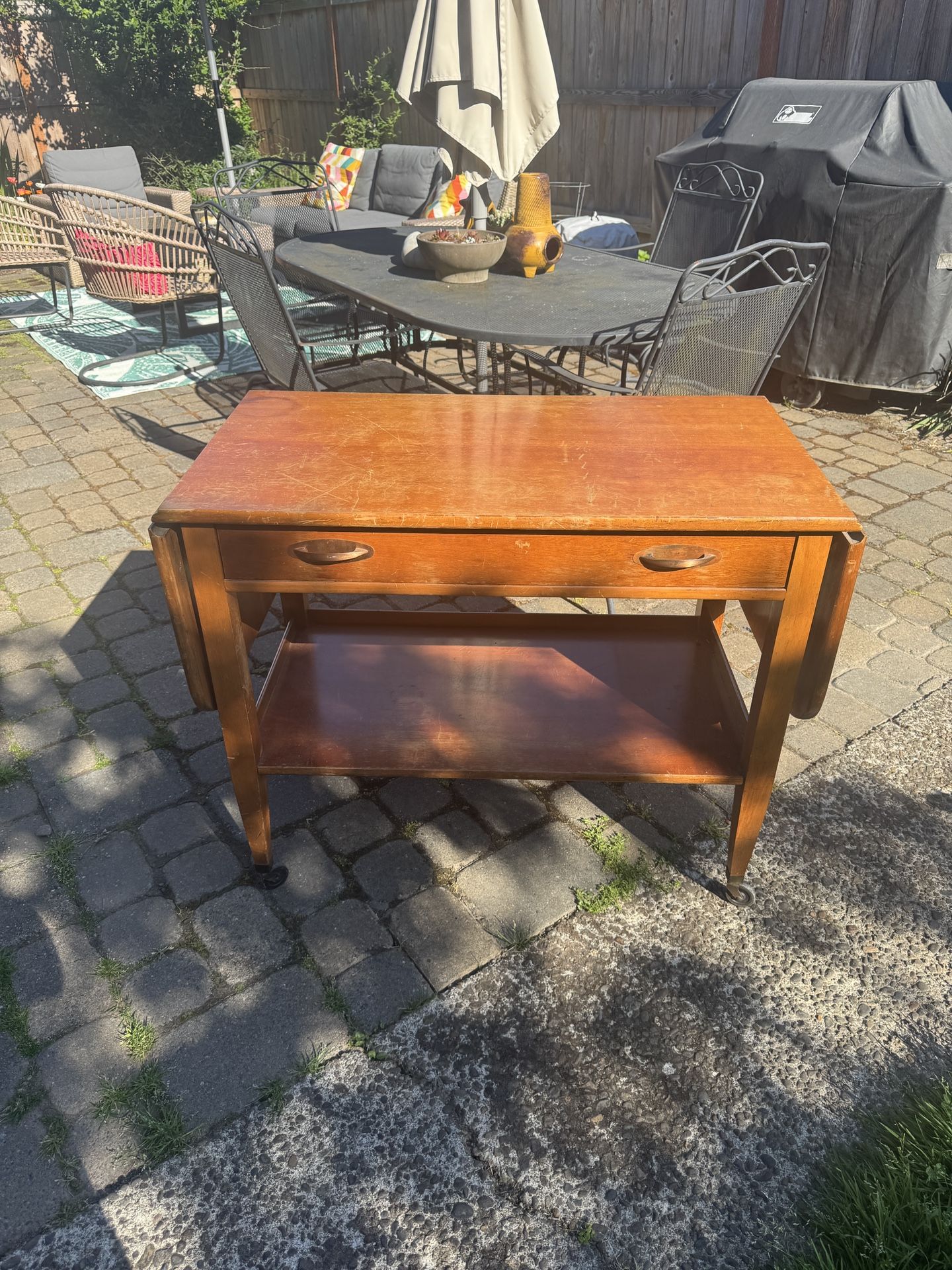 Midcentury Modern Bar Cart/buffet