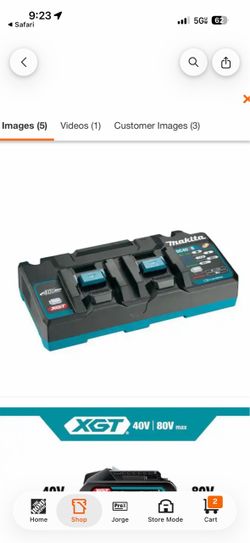 Im looking for a makita 40v double charger