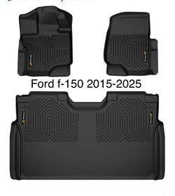 TPE Floor Mats Liners Fit 2015 Thru 2025 Ford F150